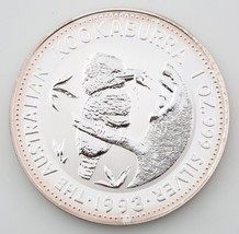 1993 Australian Kookaburra 1 oz. 999 Silver $1 BU Coin Queen Elizabeth II - £61.34 GBP