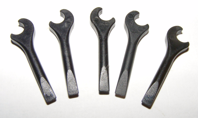 LEGO Lot of 5 Black Wrenches Minifig Accessory - $6.00