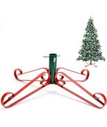 Christmas Tree Stand for Artificial Fake Tree Holder 4 to 8 FT Iron Meta... - $40.99