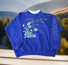 Morning Sun Vtg 90s Crewneck Sweatshirt Womans Sz Medium Cottagecore USA... - $34.65