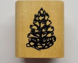 DJ Inkers Pine Cone C22 Small Wood Mounted Rubber Stamp - $9.89