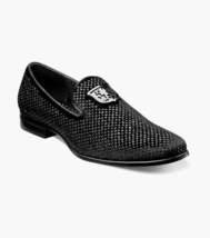 25228, Stacy Adams Micro Suede Shoes Swagger Slip On Studded All Colors image 5