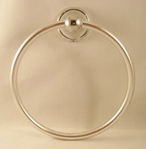 Chrome Finish Bathroom Towel Ring - £7.86 GBP