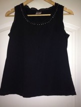 Women Maternity Sleeveless Top Black Size S Jewelry Neckline/ Style &amp; Co... - £3.10 GBP