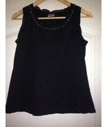 Women Maternity Sleeveless Top Black Size S Jewelry Neckline/ Style &amp; Co... - £3.08 GBP