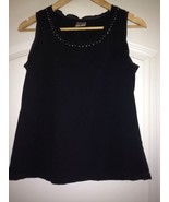 Women Maternity Sleeveless Top Black Size S Jewelry Neckline/ Style &amp; Co... - £3.04 GBP