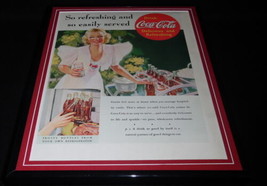 1937 Coca Cola Framed 11x14 ORIGINAL Vintage Advertisement - $59.39