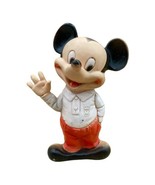Vintage Mickey Mouse Waving Rubber 7 1/2” Doll Squeaking READ - £13.23 GBP