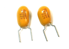 12pcs Kemet Dipped Tantalum Radial Capacitor 4.7uf  50v  NEW - $9.27