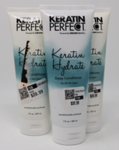 Keratin Perfect KERATIN HYDRATE DEEP CONDITIONER 7 oz New Sealed Lot of 3 - $39.57