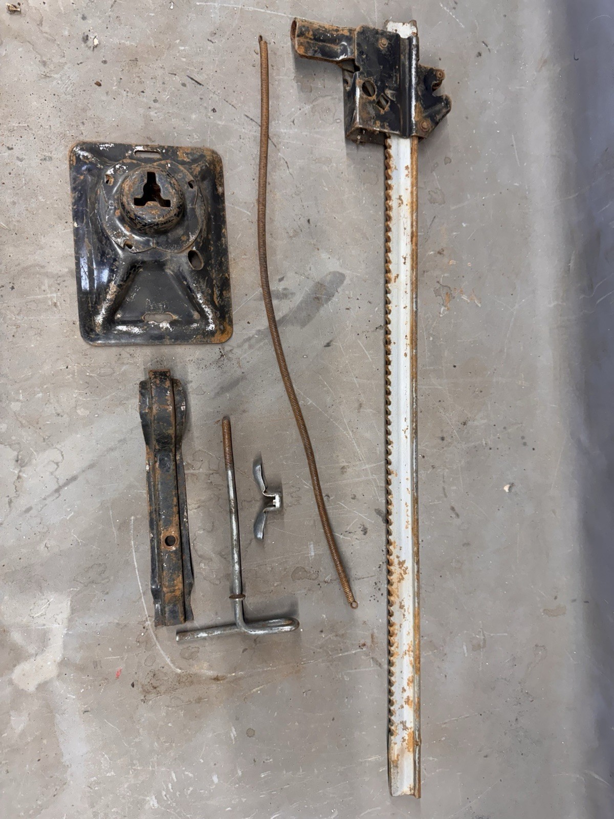 1963 1964 Ford Galaxie Fairlane Bumper Jack Mast Stand Marauder Spare Ti... - $303.54