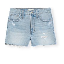 Madewell Perfect Jean Short in Fiore Wash Destroyed Edition Cutoff Size 33 NEW - £23.46 GBP
