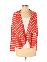 J. Crew Red &amp; White Striped Women’s Open Front Cardigan Size XS - £10.87 GBP