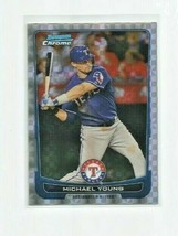 Michael Young (Texas Rangers) 2012 Bowman Chrome Xfractor Parallel Card #147 - £3.93 GBP
