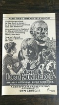 Vintage 1980 Little Lord Fauntleroy Ricky Schroder Original Movie Ad 721 - £5.19 GBP