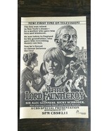 Vintage 1980 Little Lord Fauntleroy Ricky Schroder Original Movie Ad 721 - £5.22 GBP