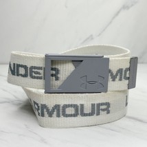 Under Armour White and Gray Spell Out Web Belt Size Small S Mens - £15.49 GBP