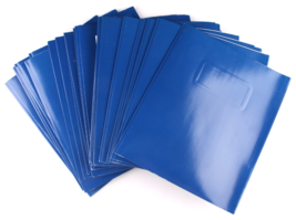 Lot of 25 Pallex Blue 2 Pocket with Prongs Paper Portfolio Folders Lette... - $12.98