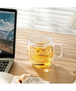 480ml Clear Glass Teapot (1 Pc): Equipped with Lid and Handle - $14.36