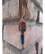 Titanium quartz and Copper pendant. - $27.27