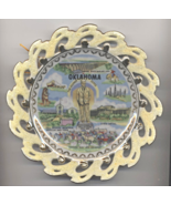 Unique Vintage Oklahoma Stardust Souvenir 7 1/4&quot; ALMCO State Plate Made ... - $285.10 MXN