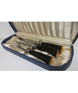 WASHINGTON FORGE Stainless Steel Cutlery Set With Stag Look Handles Made... - £54.68 GBP