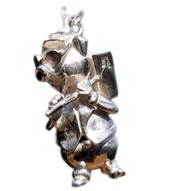 Welded Bliss Sterling 925 Silver Hallmarked Clever Brick Builder Pig Charm Pe... - $52.92