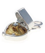 Welded Bliss Sterling 925 Silver Charm Opening Filigree Gold Pl. Ring Box Wit... - £49.98 GBP