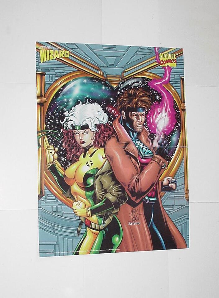 Primary image for Rogue + Gambit Poster by Jim Balent X Men RARE!  X-Men MCU Dawn of X