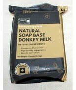 Craft &amp; Nature Natural Soap Base Donkey Milk ~ 4 Lb. Package ~ Open Box - $14.99