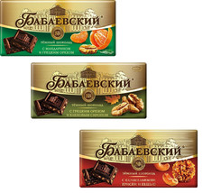 6 BARSx90g Babaevsky Dark Chocolate walnuts crisps maple syrup Бабаевский - £7.77 GBP
