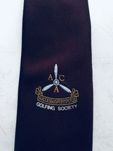 ACA Red Golf Society Tie Necktie By CH Munday  ETY - £7.74 GBP