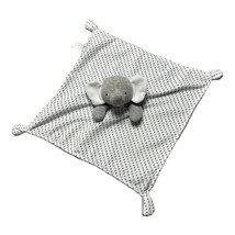 Just One You Carters Gray White Elephant Security Blanket Lovey Triangle Stripes - £30.76 GBP