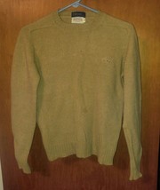 VTG Izod Lacoste 100% Wool Sweater British Crown Colony Hong Kong Size 18 S? M? - £27.43 GBP