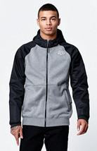   Men's Guys Fox Hemlock Zip Hoodie Jacket New Black Gray - $89.99