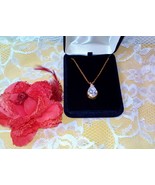 Vintage Domenico Cubic Zirconia Sparkling Lg Lady Valentine Gift Pendant... - £39.82 GBP
