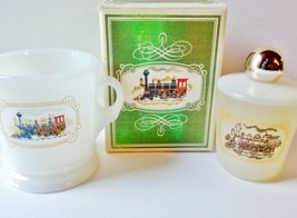 Vintage Avon Iron Horse Train Engine Fire King Shaving Mug and 7oz After Shave O - £15.18 GBP