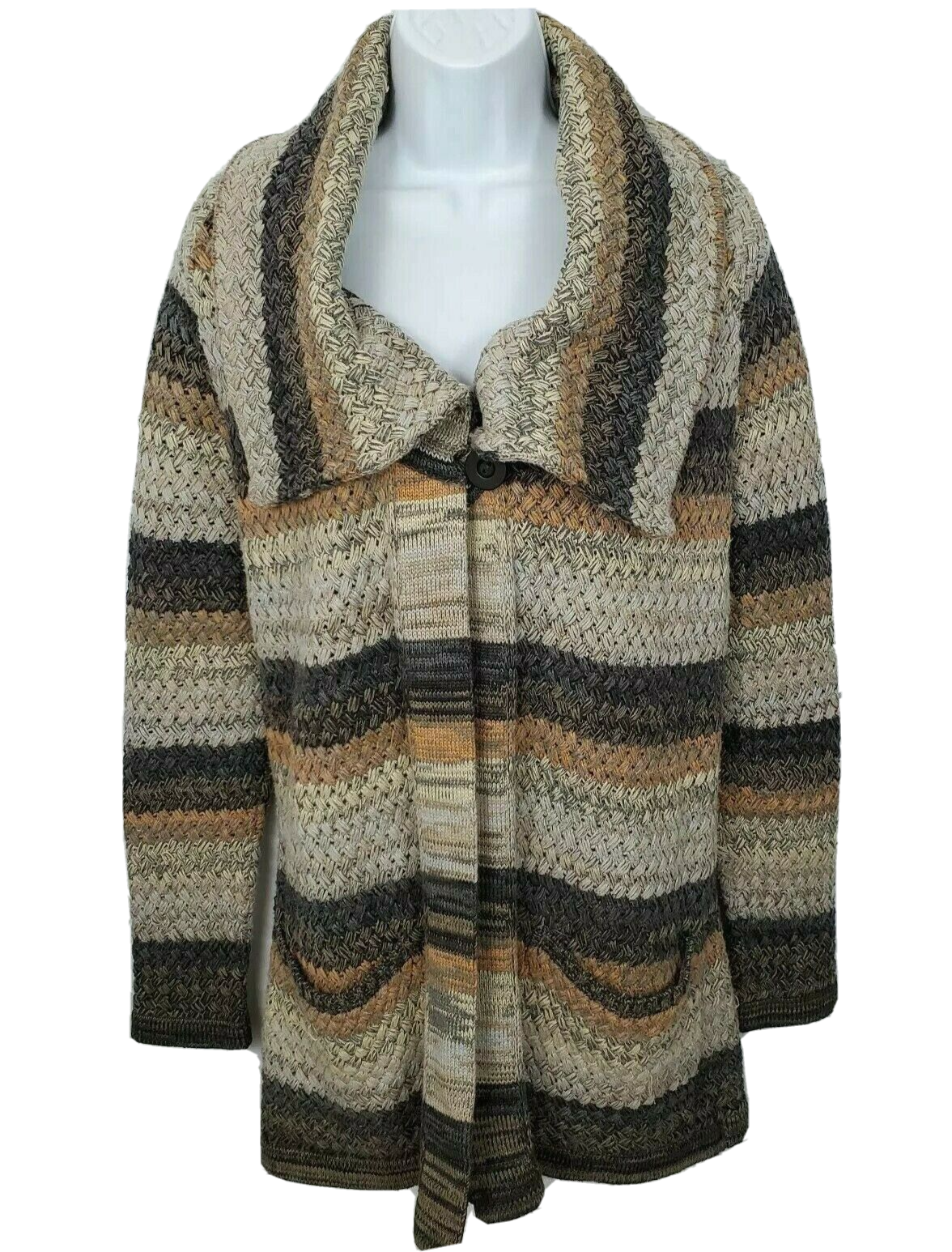 Primary image for Goddis Knit Weave Cardigan Sweater Size S / M Womens