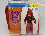 BOYS Dress Up Halloween Costume DEVIL&#39;S ROBE ; New in Package Medium 10-... - £12.62 GBP