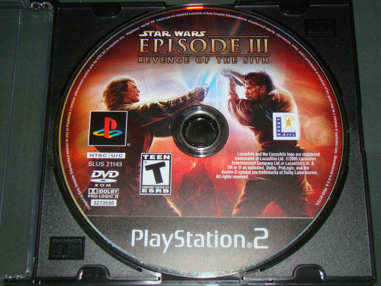 PlayStation 2 - STAR WARS EPISODE III - REVENGE OF THE SITH (Game Only