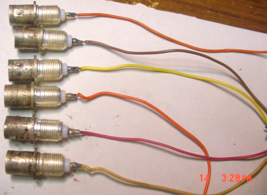 6 BNC, M3901-221-00027  straight bulkhead jack solder 50 ohm Connector P... - €23,30 EUR