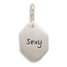 Sterling Silver &quot;Sexy&quot; Charm with Lobster Clasp - $14.89