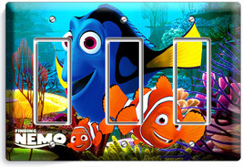 Finding Nemo Clown Fish Dory Ocean Sea Coral Reef Triple Gfci Light Switch Plate - £13.43 GBP