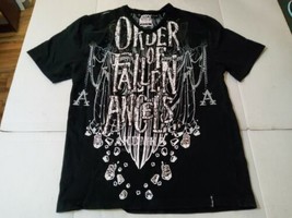 Akademiks AKDMKS Order of Fallen Angels V Neck T Shirt 4XL Sequins Rhine... - £32.62 GBP