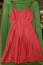 Women&#39;s LC Lauren Conrad Pink Lace Dress Size 2 - £22.82 GBP