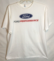 Ford Performance T-Shirt Ford Mustang GT ST Racing Tee T Shirt Large Whi... - $24.14