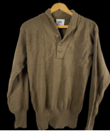DSCP US Army Sweater Size M Garrison Collection Henley Button 1967 Vietnam - $63.63 CAD