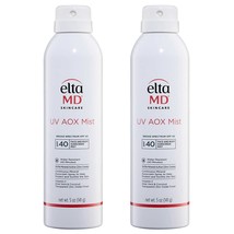 Eltamd Sunscreen For Face Elta Md Mineral Zinc Oxide Uv Aox Mist Spf 40 New 2 Pk - $99.99