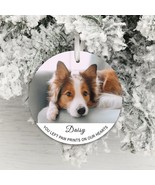Personalised Dog or Cat Christmas Decoration Paw Prints On Our Hearts Ha... - £9.21 GBP
