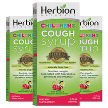 Herbion Naturals Children&#39;s Cough Syrup Children 5 fl oz (Pack of 3) - £23.88 GBP